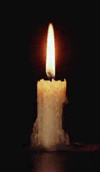 This candle burns in memory of those gone but not forgotten! 